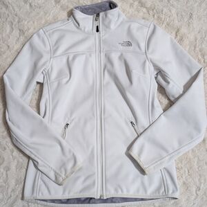 The North Face Women's Softshell White Jacket Size medium